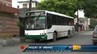 Las Noticias - Ocurren choques de urbanos