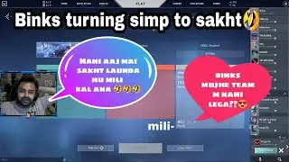 Binks turning from simp to sakht no glamour in the team no mili no maharani
