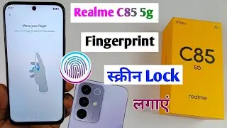 realme C85 5g Fingerprint Setting / how to set fingerprint lock in realme c85 5g 