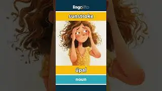 🇬🇧🇸🇰 sunstroke - &uacute;pal : learn English : naučme sa anglicky : vocabulary builder
