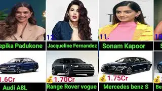 Most Expensive Cars of Bollywood Actresses | Actress and their Expensive Car Collection#cinemaupdate