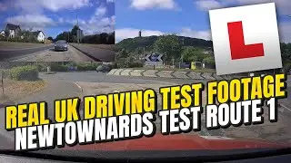 Real UK Driving Test Footage   Newtownards Test Route 1