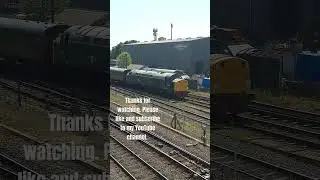 British Rail Class 40 106 passes the SVR sheds en route to Kidderminster Town 21.05.2023