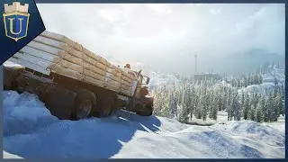 Hauling Heavy Cargo over Dangerous Terrain | Snowrunner Gameplay