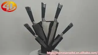 Homesense Wholesale China Factory Hot Selling Japanese Wood Resin Snap On #Kitchen #Knife Set #chef
