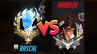 RASCAL ECHO VS HARBLEU TRACER! [ OVERWATCH SEASON 22 TOP 500 ]