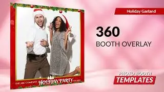 Holiday Garland Photo Booth Theme Templates | PhotoBoothTemplates.com