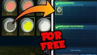 Giving Away Black Zombas For Free on Rocket League! *Shocked Reaction*