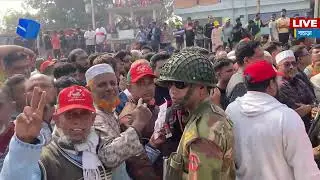 LIVE🔴বগুড়ার শাজাহানপুরে তারেক রহমানের পথসভা থেকে সরাসরি | Channel One News Live