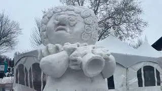 See State of Michigan snow sculptures at Zehnder&rsquo;s Snowfest 2026