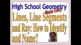 Lines, Line Segments and Rays: How to Identify and Name?