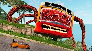 Cars Destruction Test with CAR EATER & BUS EATER & HOUSE HEAD &ndash; BeamNG.Drive