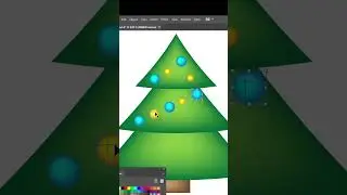 How to design a simple Christmas tree. #beginners #shorts