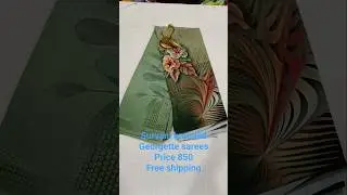 celebrity Georgette Sarees price 850 free shipping WhatsApp 7569487690