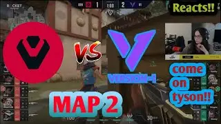 Kyedae Reacts to SEN  Vs  VERSION1  !!! MAP 2 !! LOSER TO LOWER BRACKET!