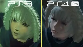 Nier Replicant PS4 PRO Vs PS3 Graphics Comparison | Remastered Vs Original