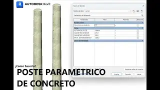 Modelado de Poste en Revit - Modelo param&eacute;trico / Modelado de Redes el&eacute;ctricas / Poste en Revit