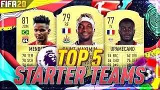 TOP 5 STARTER TEAMS! FIFA 20 (Bundesliga, EPL, La Liga, Serie A & Ligue 1 Squad Builder)