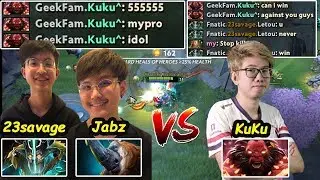 Fnatic 23savage [Juggernaut] Feat JAbz vs GeekFam.Kuku [Axe] Party Ranked Dota 2 Gameplay