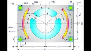 Упражнение 199 по SolidWorks 2D