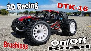 ZD Racing DTK-16 Brushless RC Buggy On/Off Road Run