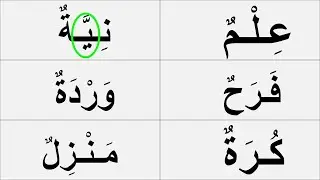 تعلم بطريقة صحيحة ومفهومة  قراءة وكتابة كلمات مع مختلف الحركات