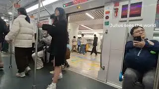 [同一個站不同感覺] 東莞軌道交通2號綫中車浦鎮CIVAS列車 (2x025-026)東城至西平行車片段