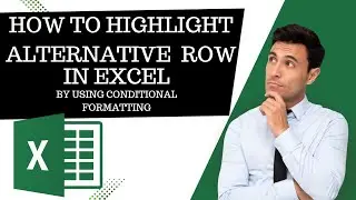 How to highlight  alternative  Row in excel