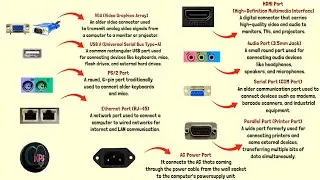 All types of computer port and their uses well explained
