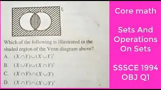 General/Core Mathematics | Sets And Operations On Sets | SSSCE 1994 | OBJ Q1