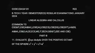 Evaluate ∭xyz dx dy dz over the positive octant of the sphere x&sup2;+y&sup2;+z&sup2;=a&sup2;