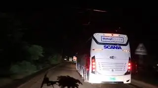 Shohagh ELITE SCANIA K-410 was being chased by Shyamoli HYUNDAI... Mighty beast on mood...