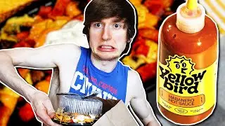 Taco Bell's NEW Yellowbird SPICY Nacho Fries Review!