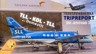 TRIPREPORT - Transaviabaltika - BAe Jetstream31 - Cockpit View - 🇪🇪Tallinn (TLL) - Kärdla (KDL)