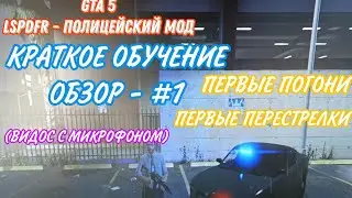GTA 5 LSPDFR Полицейские будни #1 - Обзор, краткое обучение, игра.