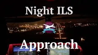 Cirrus SR22T - Leeds Bradford Nighttime ILS Approach