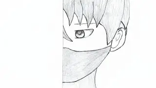 Konnichiwa 🌸 | Anime Pencil SketchDrawing| Relaxing Anime Art #animedrawing #animeart #pencildrawing