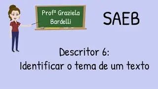 Identificar o tema de um texto (questões resolvidas) - Descritor 6 do SAEB de Língua Portuguesa