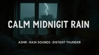 Midnight Rain Reflections | Calming Music for Sleep, Focus and Stress Relief