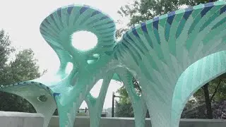 Knoxville completes its priciest piece of public art, bridging divided city sections