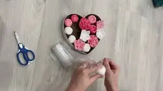 How to make Soap flower gift box. DIY soap flower gift box