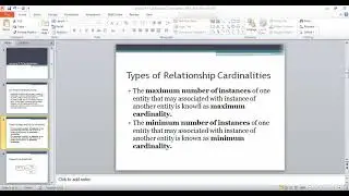 Maximum and minimum Cardinality in Database
