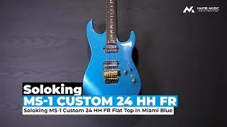 Soloking MS-1 Custom 24 HH FR in Miami Blue Nafiri Special Run