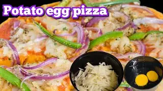 Crispy Potato Pan|| Grated Potato Crust Pizza ||Pizza&nbsp; Potato Crust.😋😋