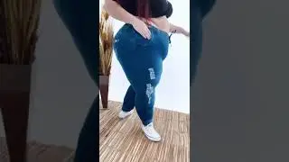 Cal&ccedil;a Jeans Helix Plus Size Jogger Rhayene Azul