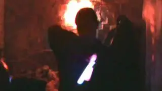 Jenica Raves With Glowsticks