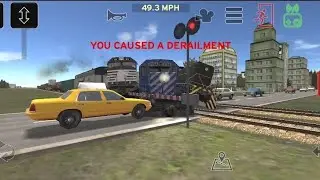 BIG TRAIN DERAILMENT IN TRAIN AND RAILYARD SIMULATOR 