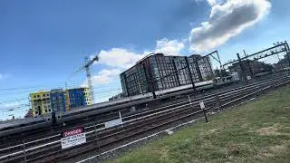 AMTK 798 pulls a Northeast Regional train into Washington DC Union Station.