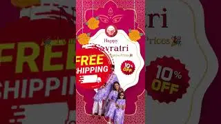 Navratri Festive offers with 10% Discount and Free Shipping on all prepaid orders | #deals