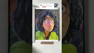 ASMR Drawing Bruno from Encanto #sketchbook #disney